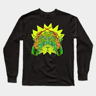 hands holding drumsticks Long Sleeve T-Shirt